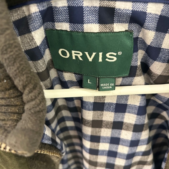 Orvis Ultimate Foul Lined olive Green Weather Sweater - Picture 3 of 6